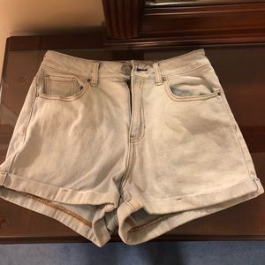 Pacsun mom shorts light wash